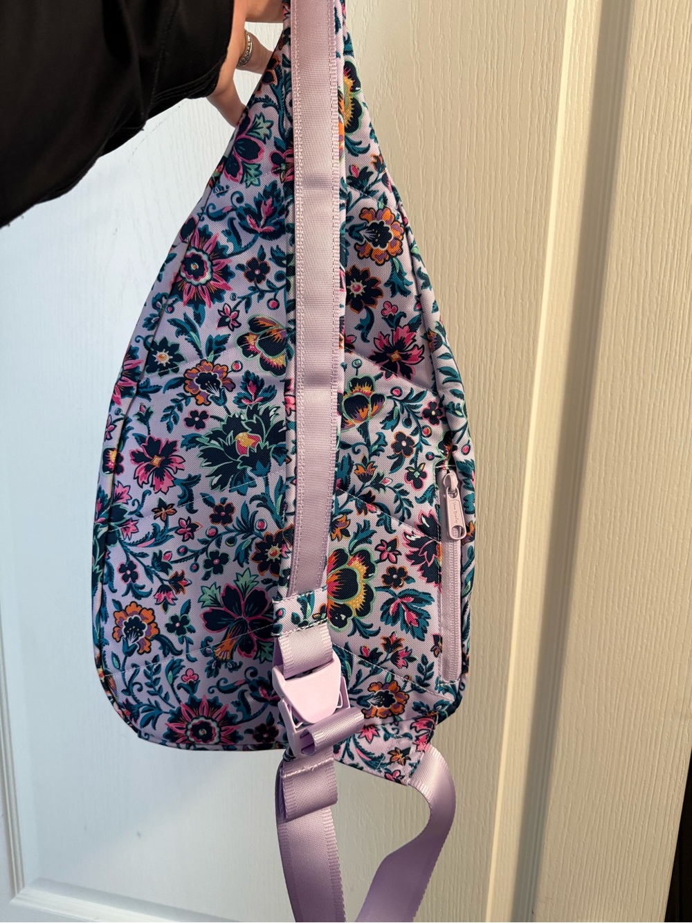 Vera Bradley Lavender Floral Crossbody Sling Bag